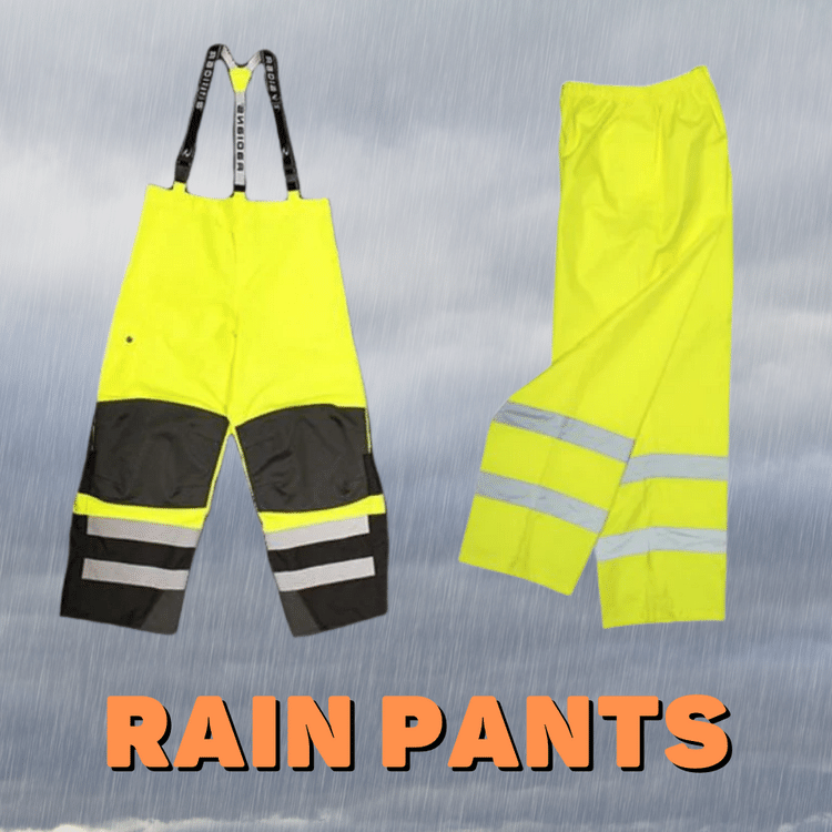 High Visibility Rain Pants & Overalls