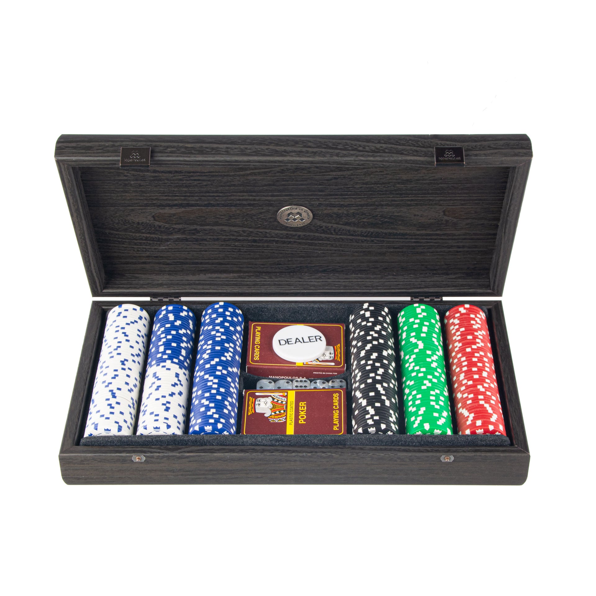 wooden poker set