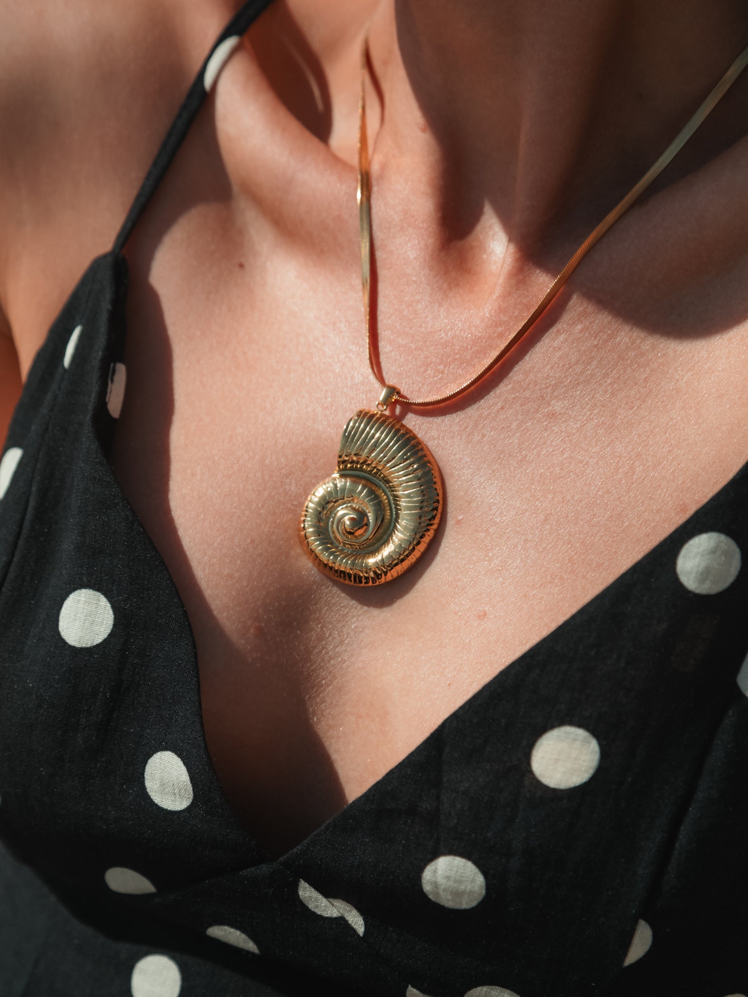 Gold Seashell Necklace