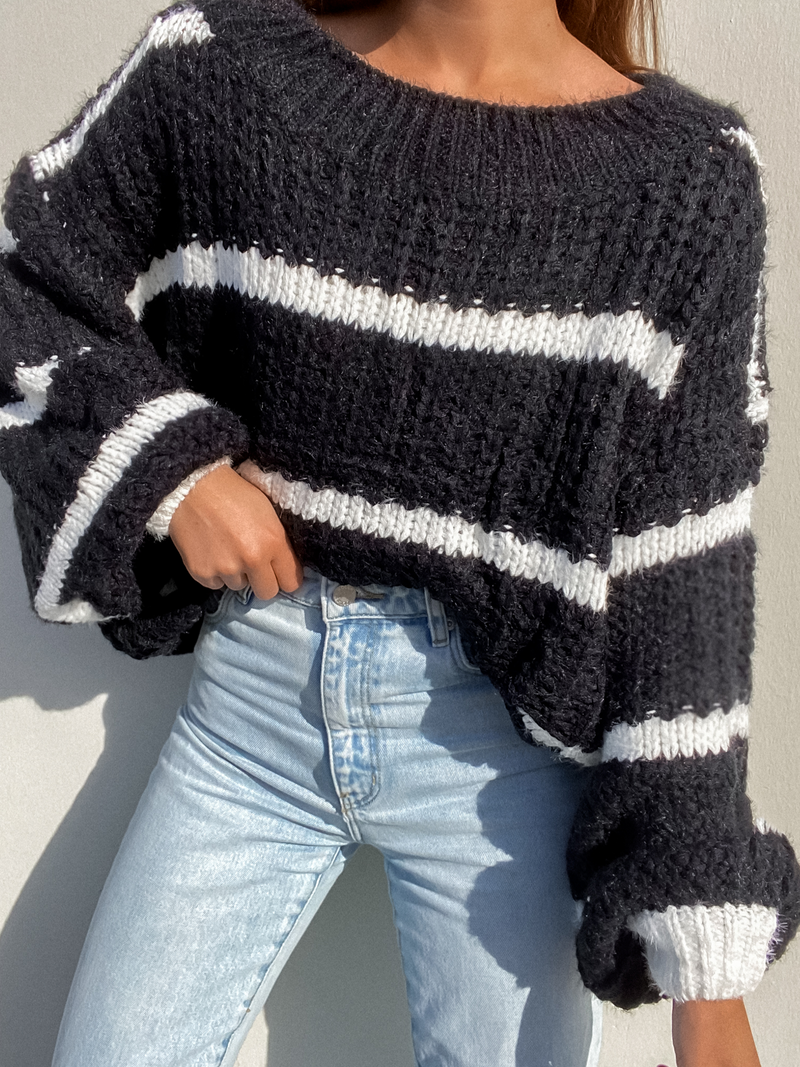 La Classica Stripe Knit Sweater - Stitch And Feather