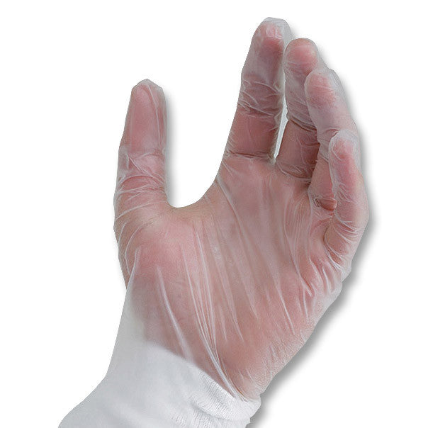 clear medical gloves