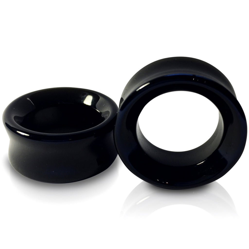 black obsidian stone ring