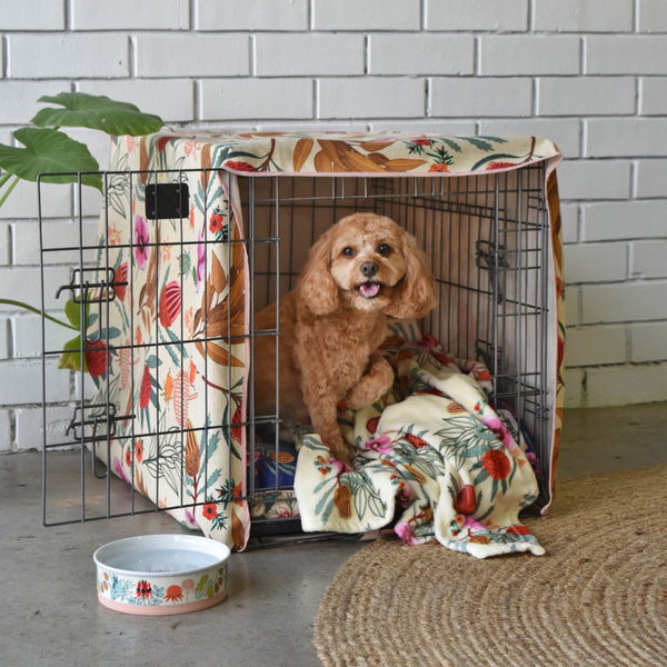 Dog crate cover and training tips