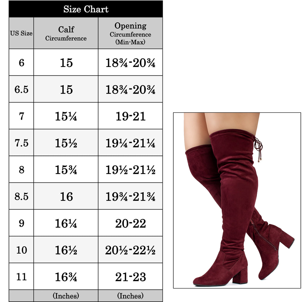 burgundy wide calf over the knee boots
