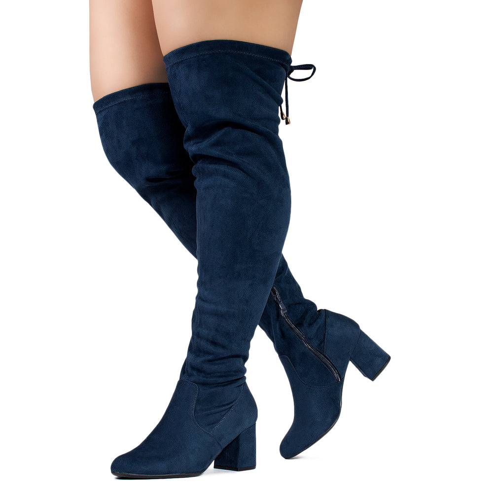 navy blue wide width heels