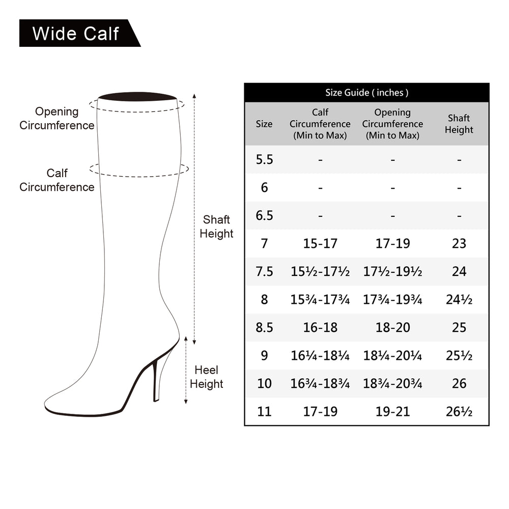 stretchy wide calf boots