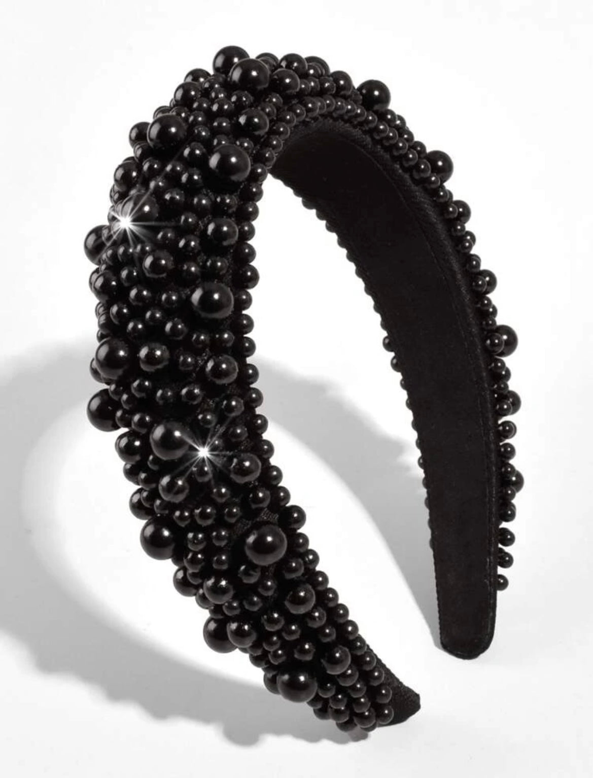 Black Beaded Headband