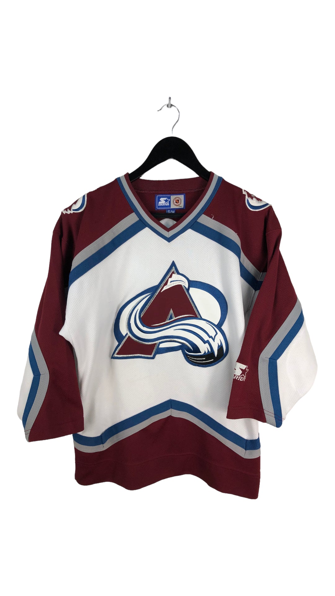 Kids Vintage Starter Colorado Avalanche Jersey (Size Youth S/M