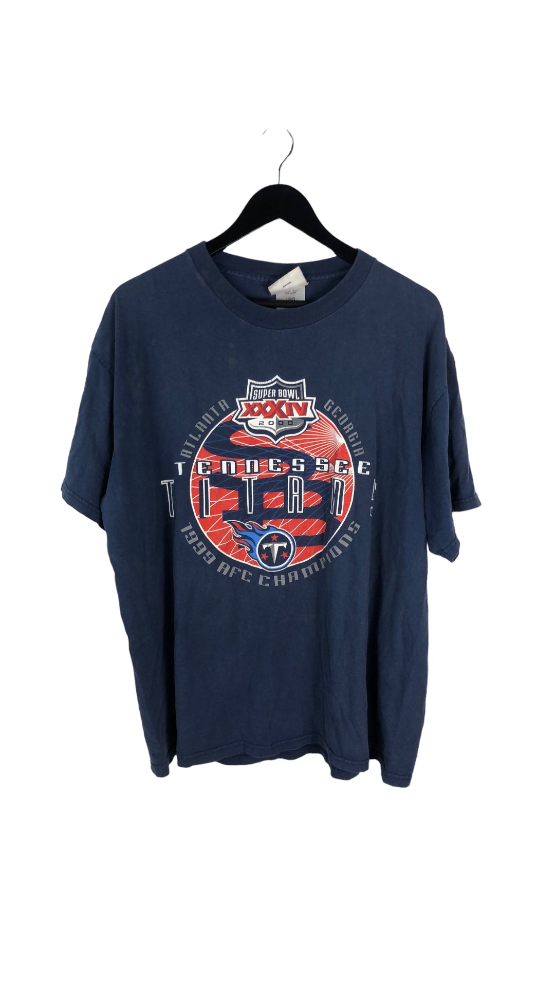 NTWRK - VTG Tennessee Titans Road To 2000 Super Bowl Tee Sz M