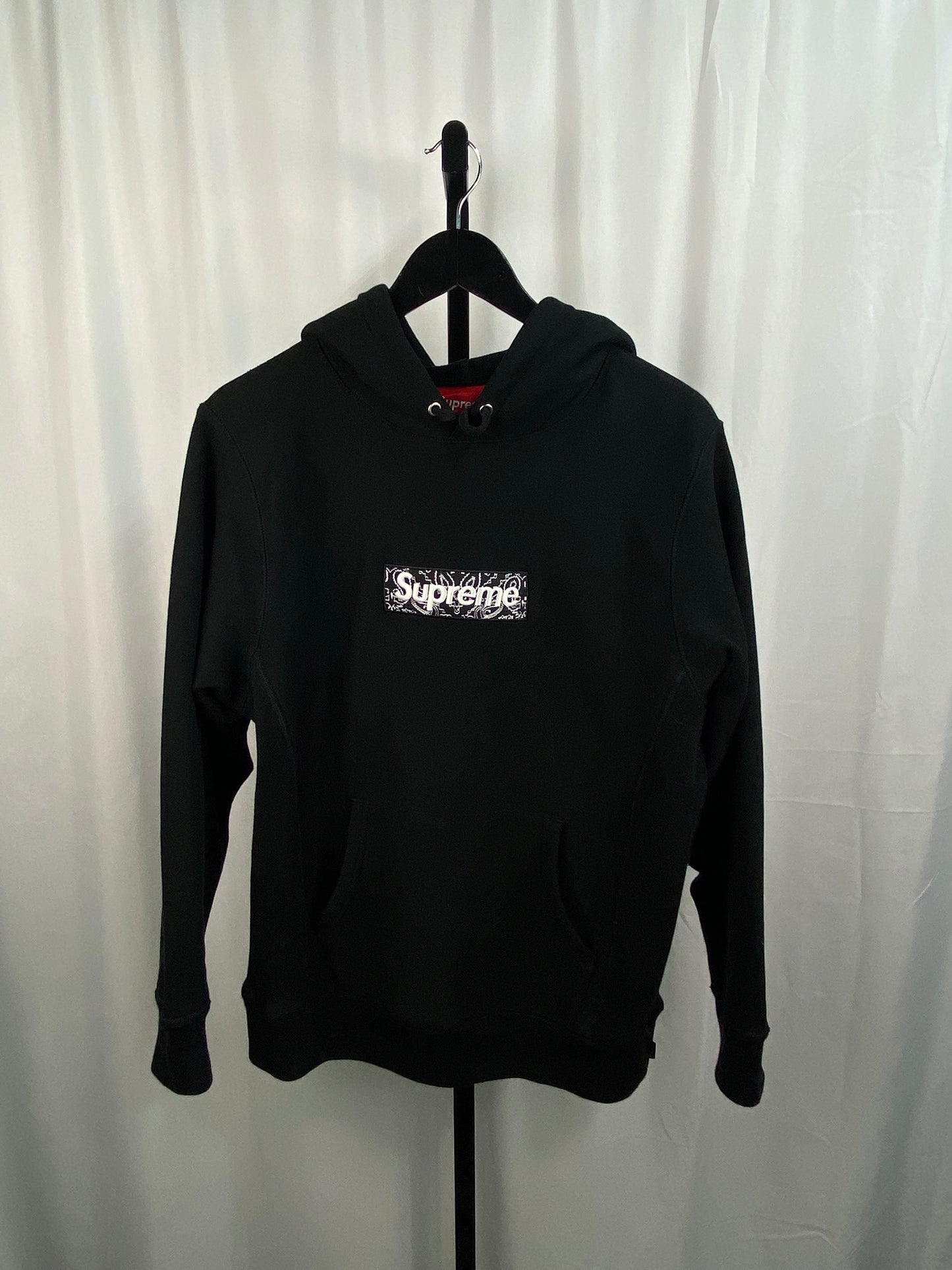 Supreme Box Logo Hoodie Tonal Black Sz S Ds W Receipt 2014! Nas Brooklyn 