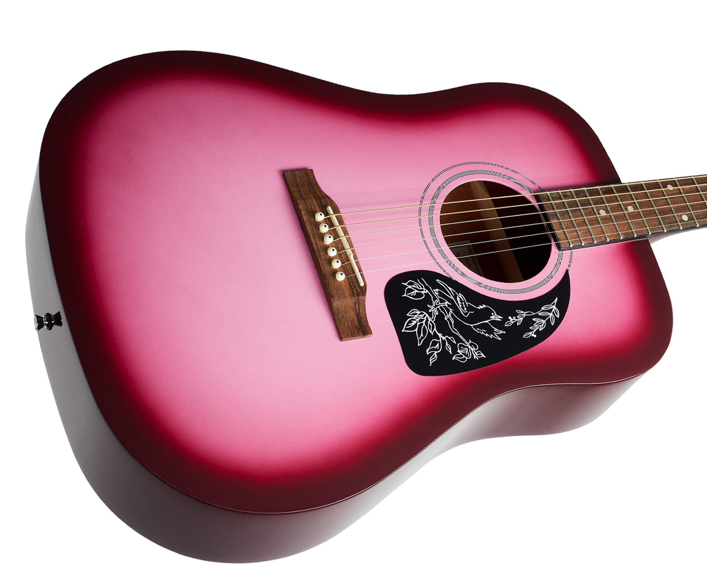 pink epiphone guitar