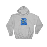 Blue Victorian San Francisco Hooded Sweatshirt by Nathalie Fabri + House Of HaHa Best Cool Funniest Funny Gifts