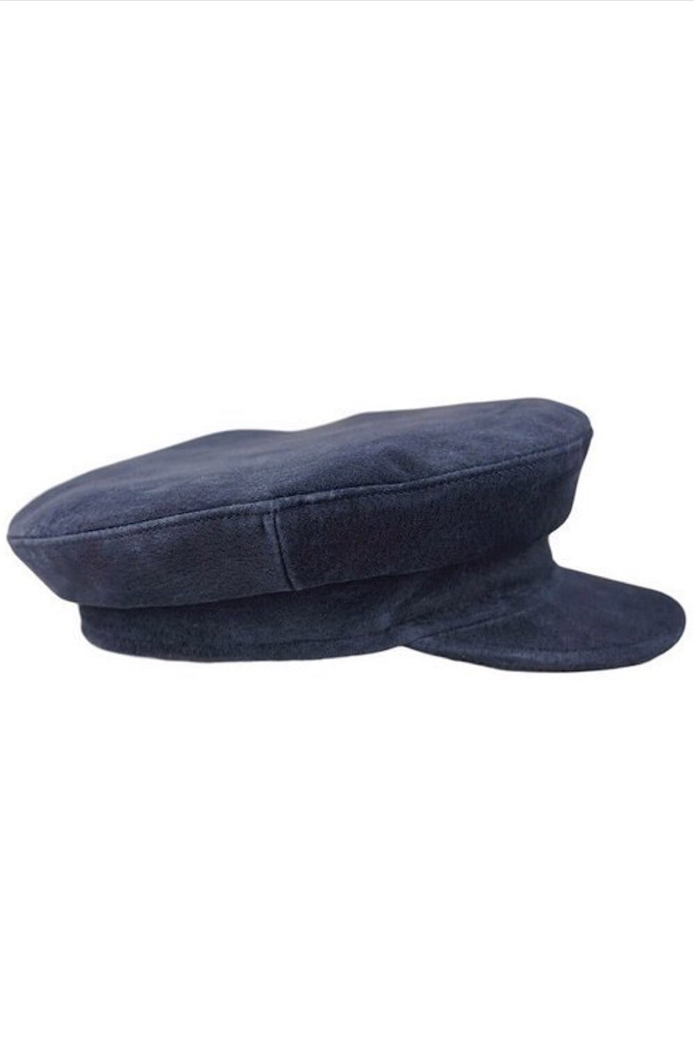 Suede Fisherman Hat in Navy