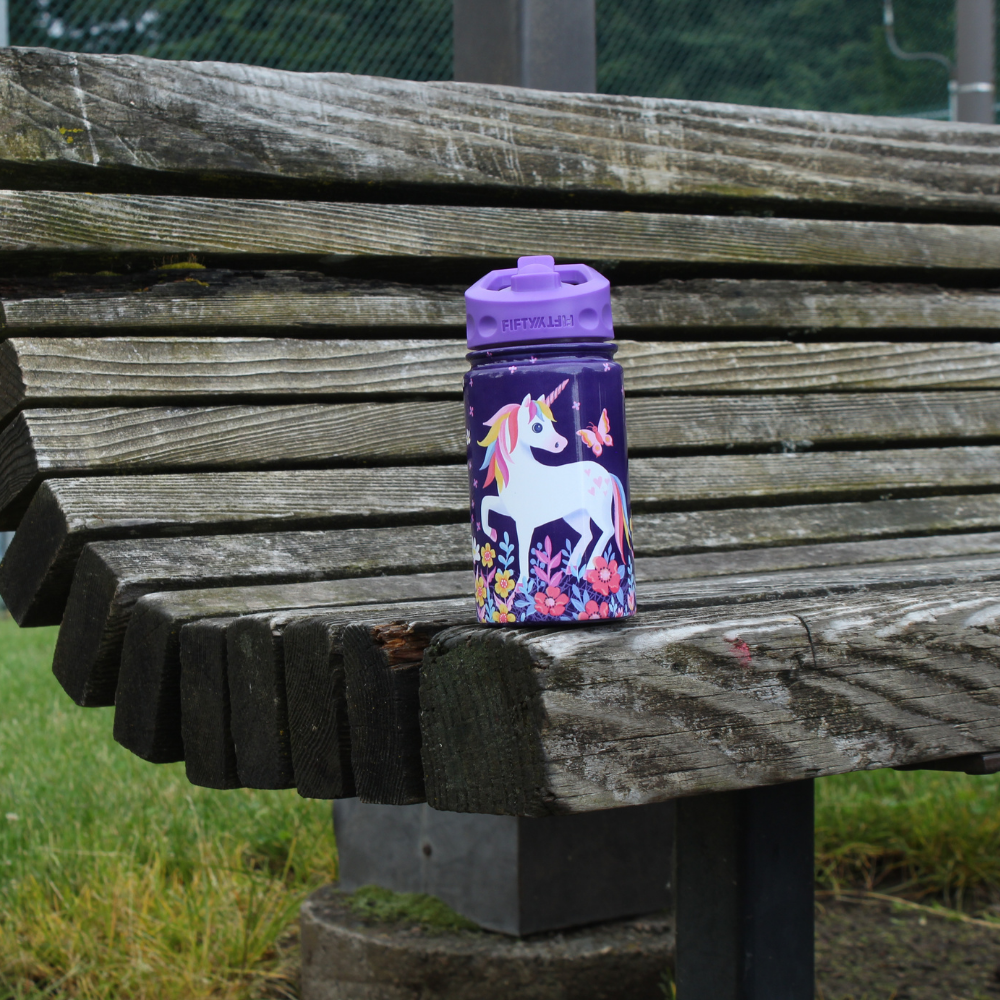 Kids Water Bottle – Llama and the bear