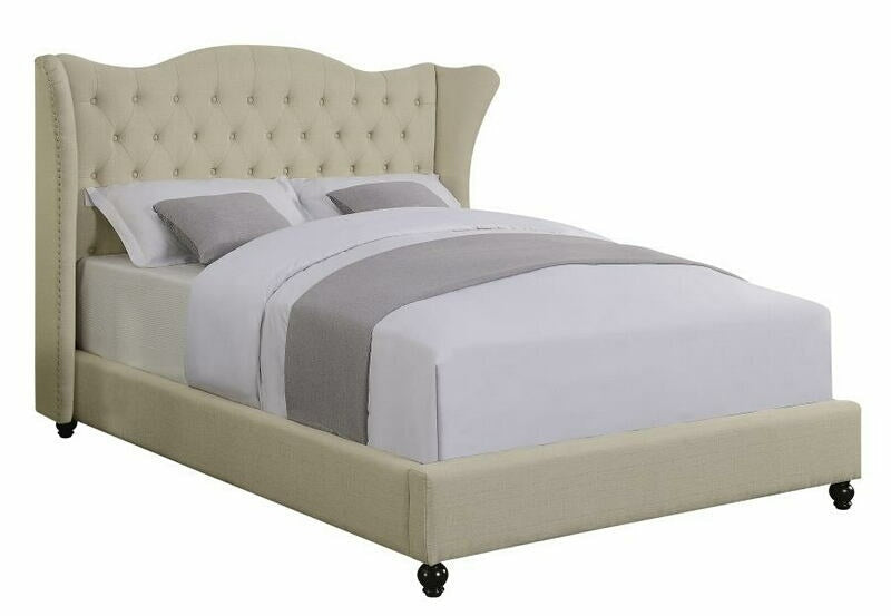 Newburgh Slate Upholstered Platform Bed Metrohome Furniture
