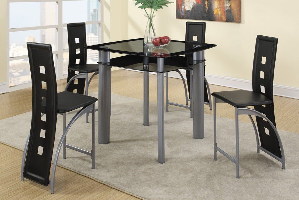 Counter Height Glass Top Dining Set Metrohome Furniture