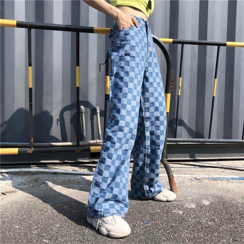 Blue Checkered Pants | | Axcid Shop 