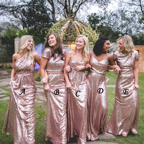 Rose Gold Bridesmaid Dresses