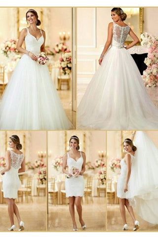 two in one convertible wedding dresses