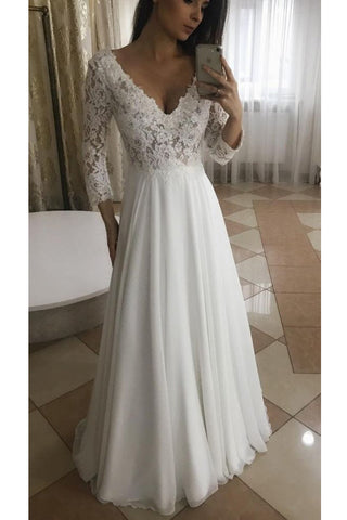 cheap chiffon wedding dress