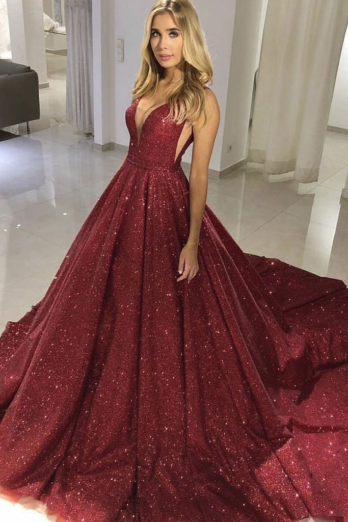 ball gown maroon