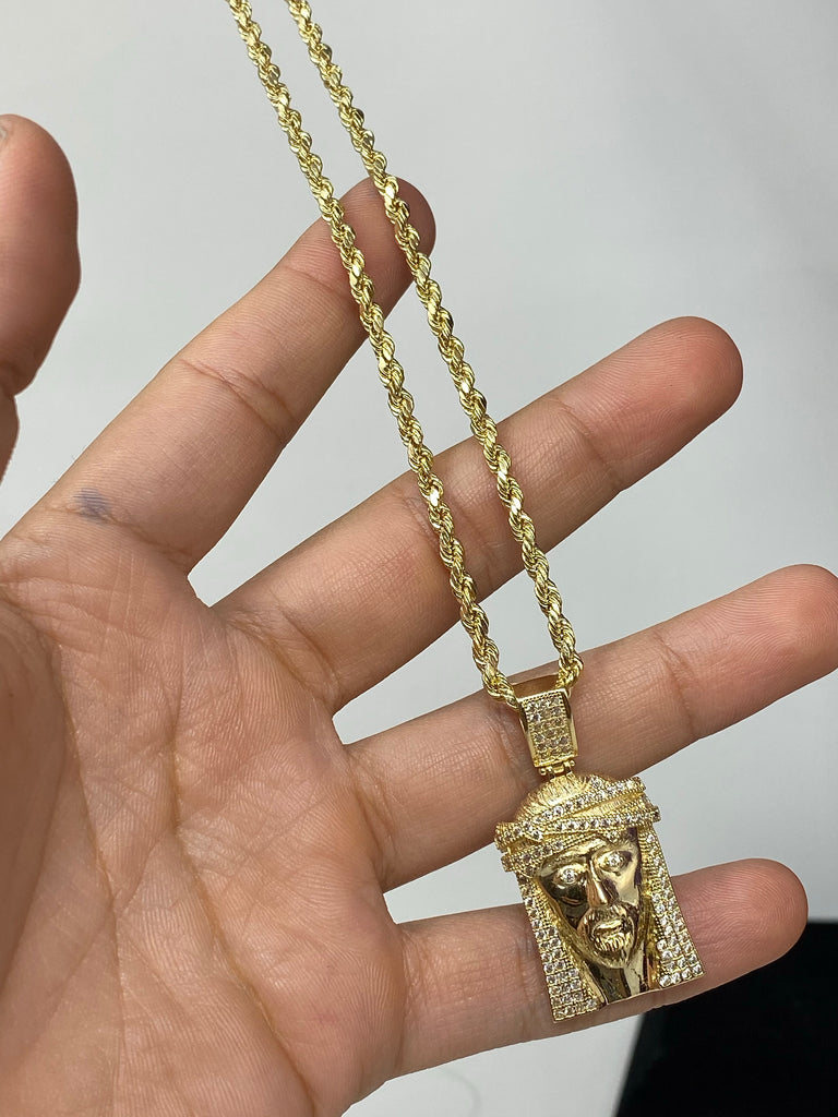 Supreme Mini Jesus Piece 14k Gold ネックレス - アクセサリー