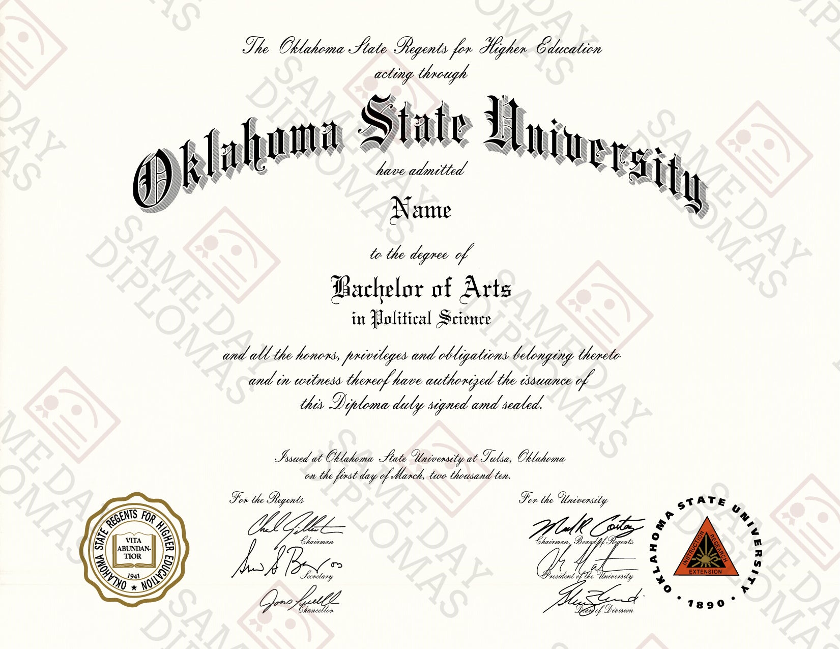 phd degree diploma