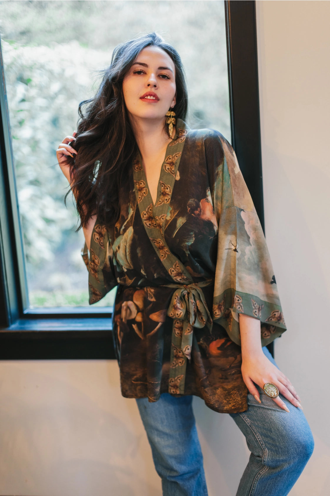 Heartwork Artisan Bamboo Duster Kimono Robe