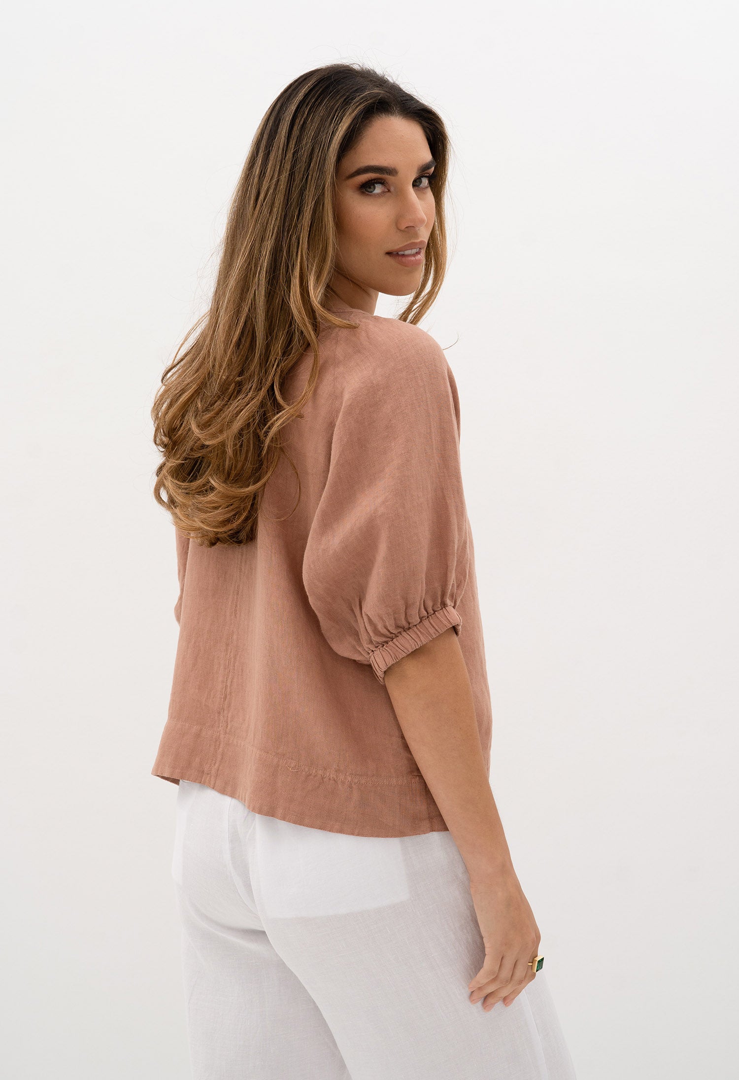 Lagoon Blouse in Frappe