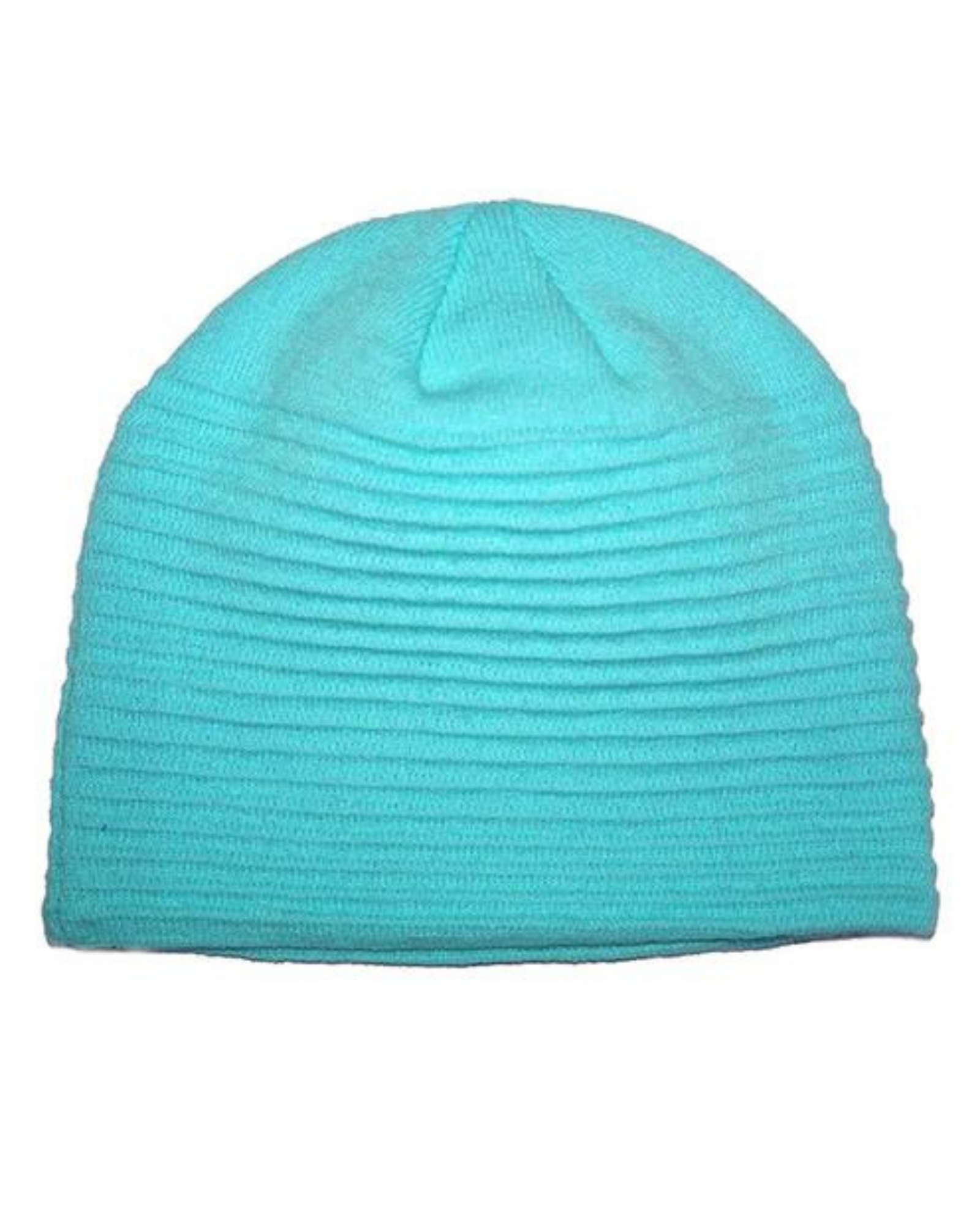 Georgia Ribbed Beanie in Turquoise