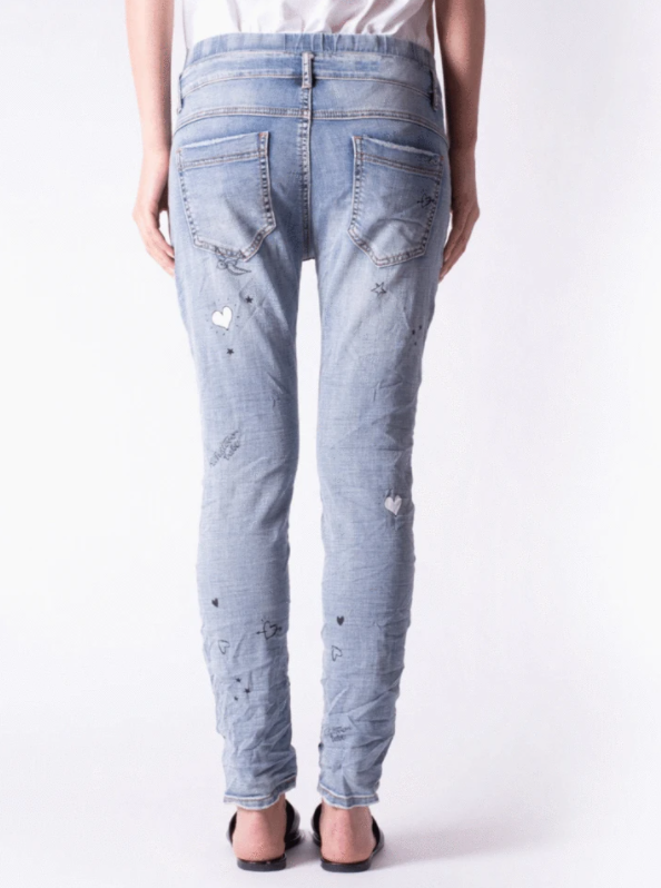 Hammill + Co Distressed Jogger Jean - One Country Mouse