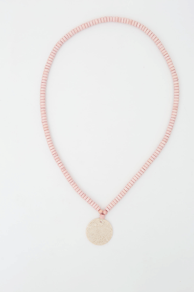 Jersey Circle Necklace - Blush