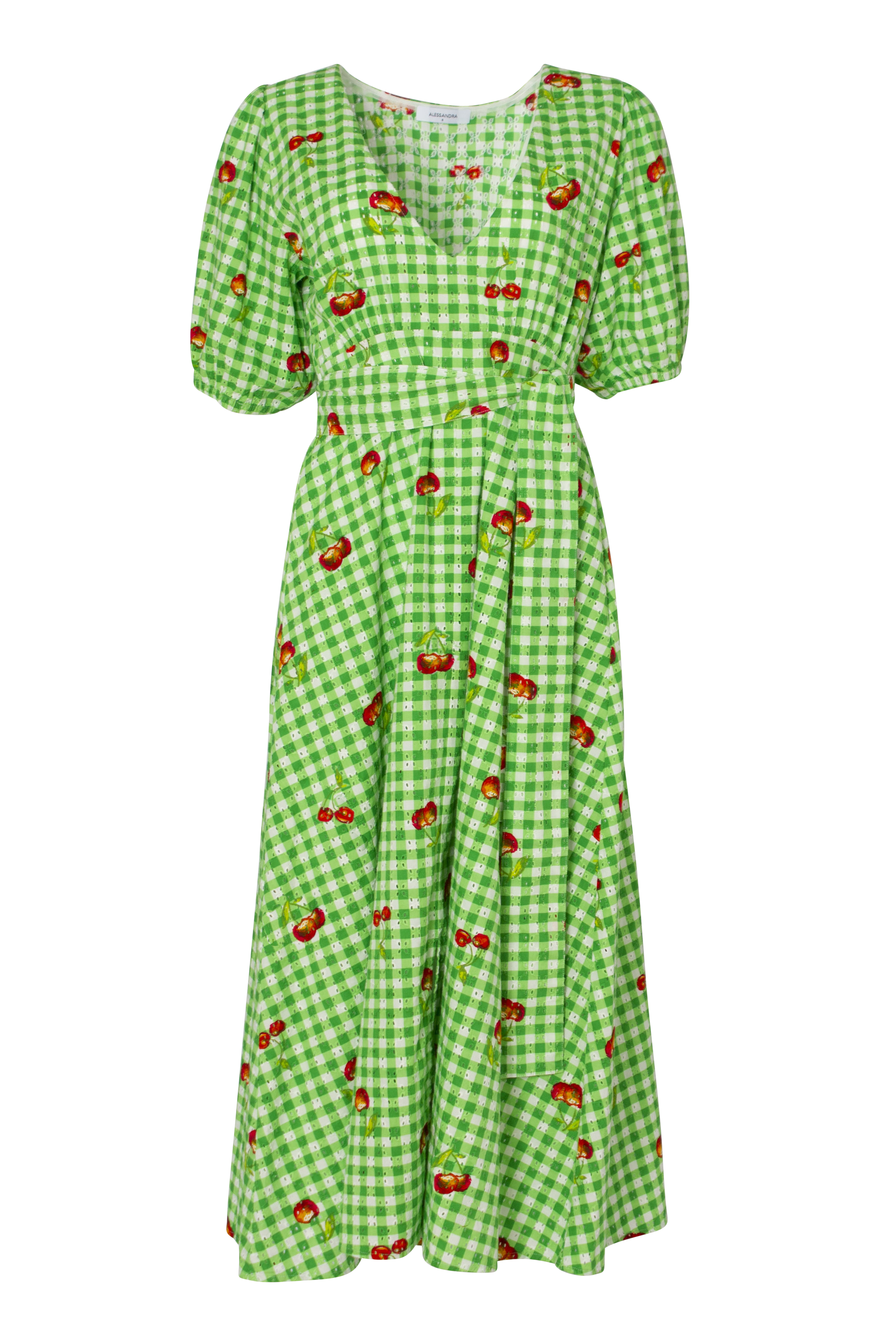 Eve Dress in Emerald Cherry