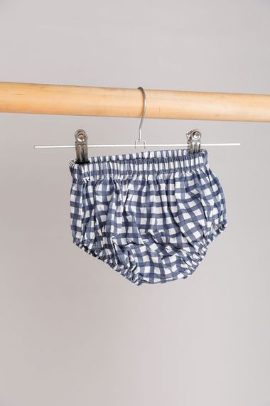 Harley Nappy Pant in Denim Check