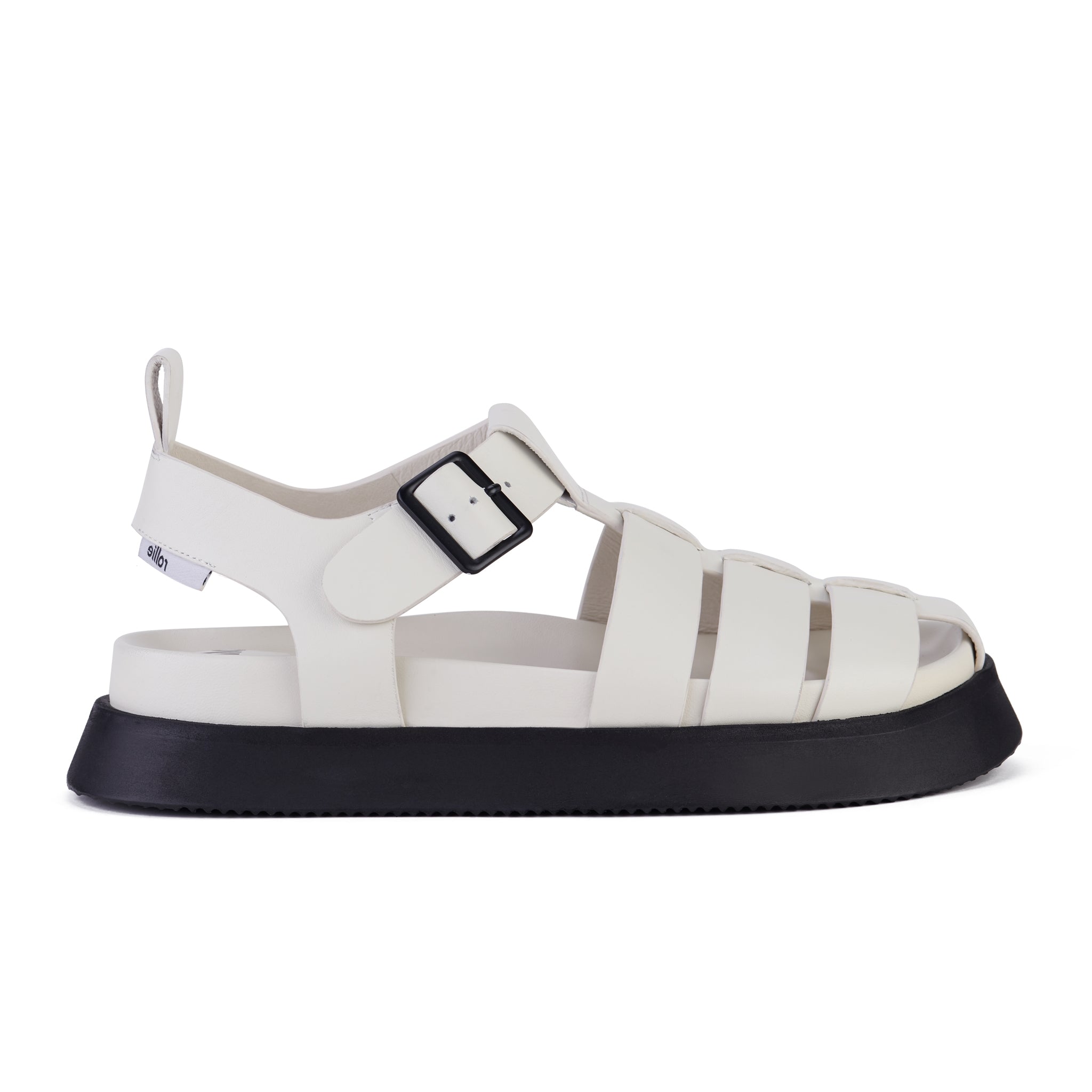 Acme Fisherman Sandal in Bone/Black