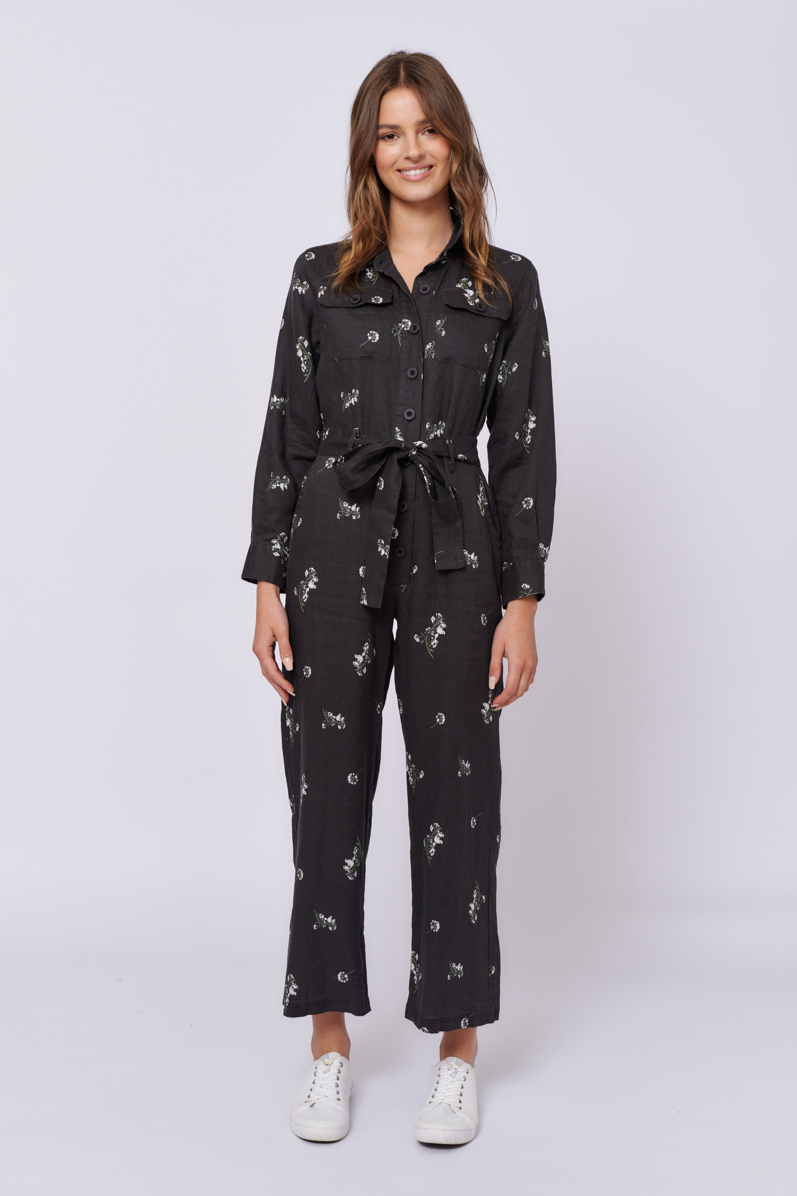 Aviator Jumpsuit in Floral