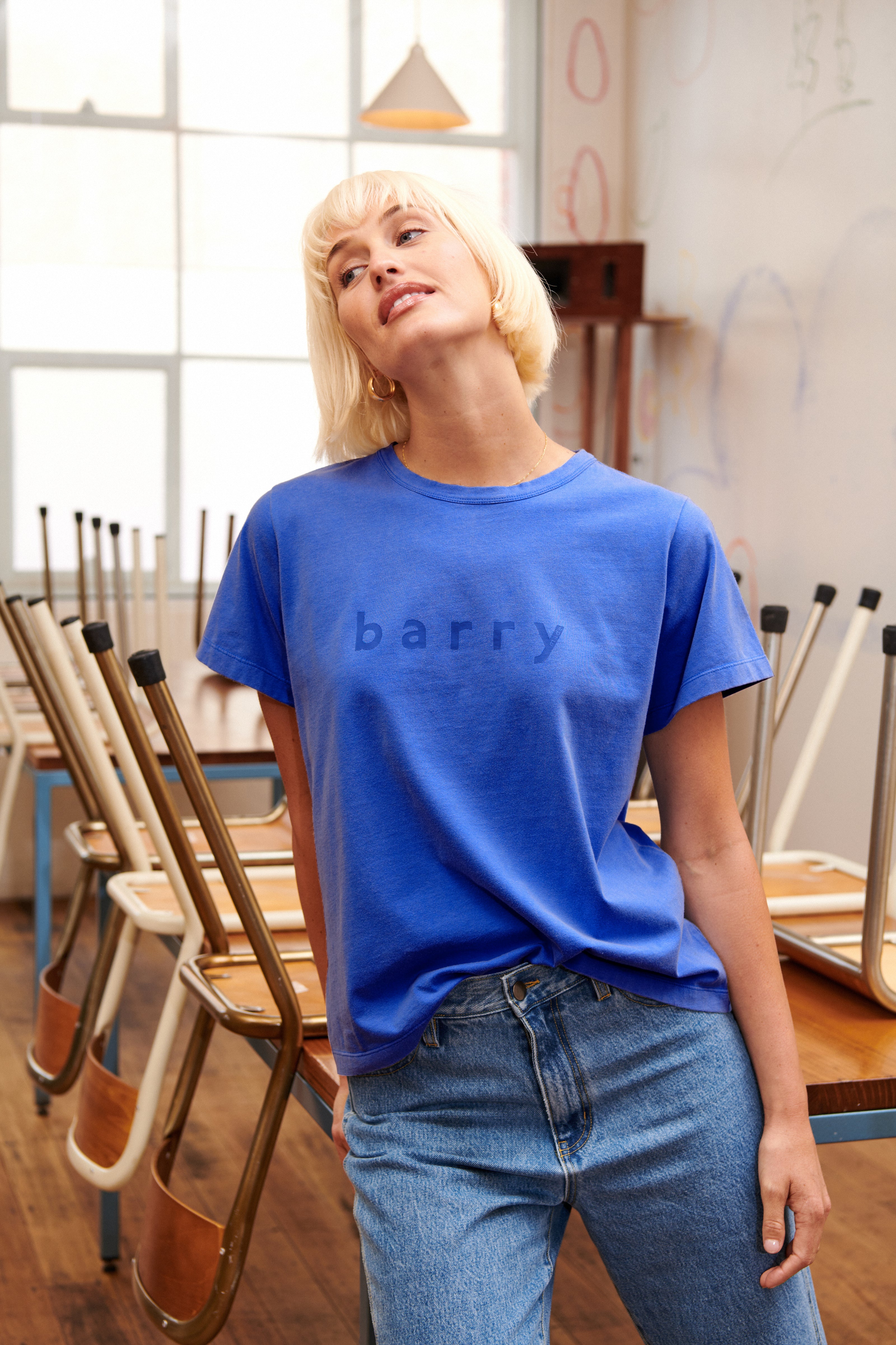 Barry Tee in Blue