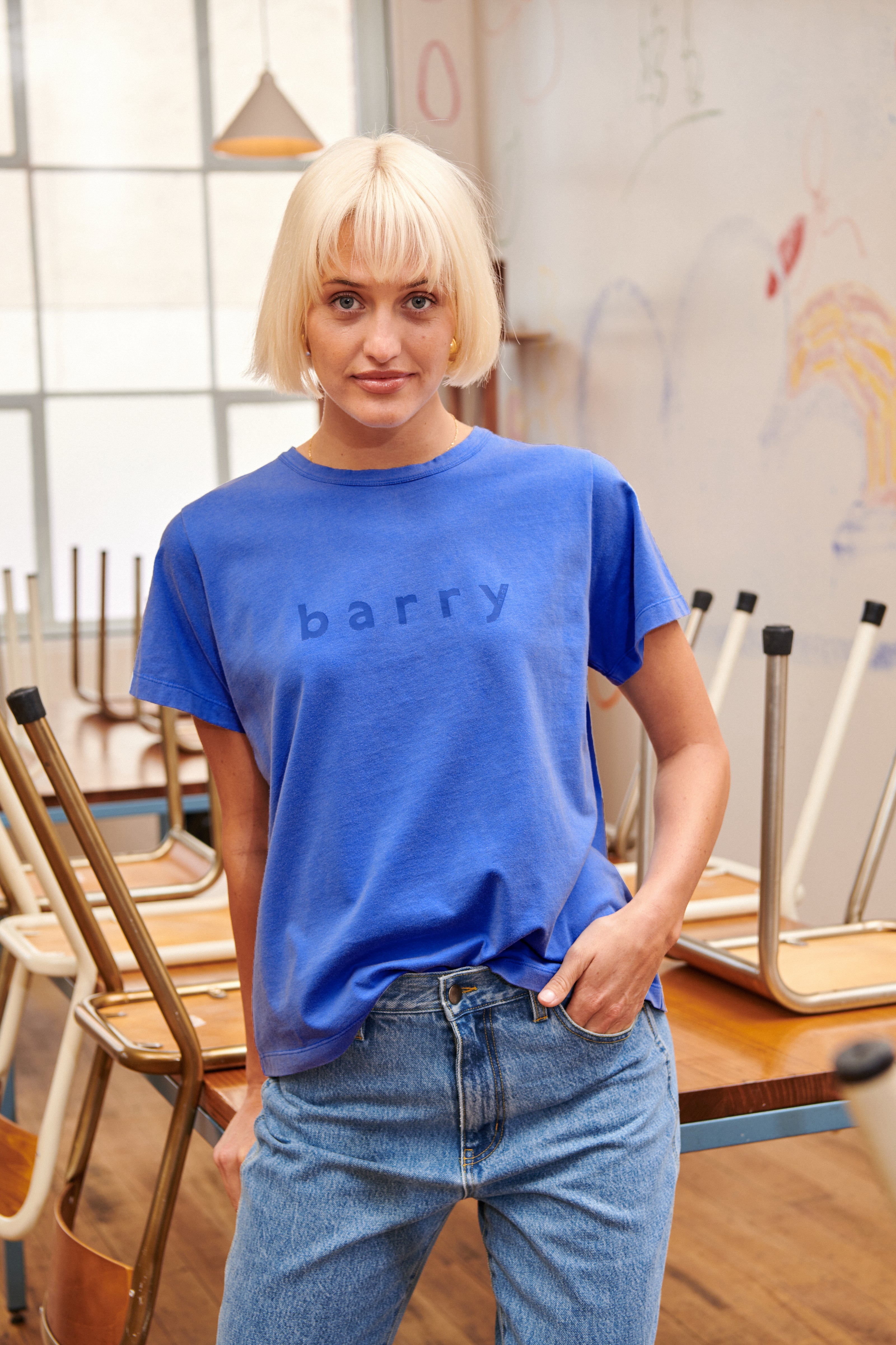 Barry Tee in Blue