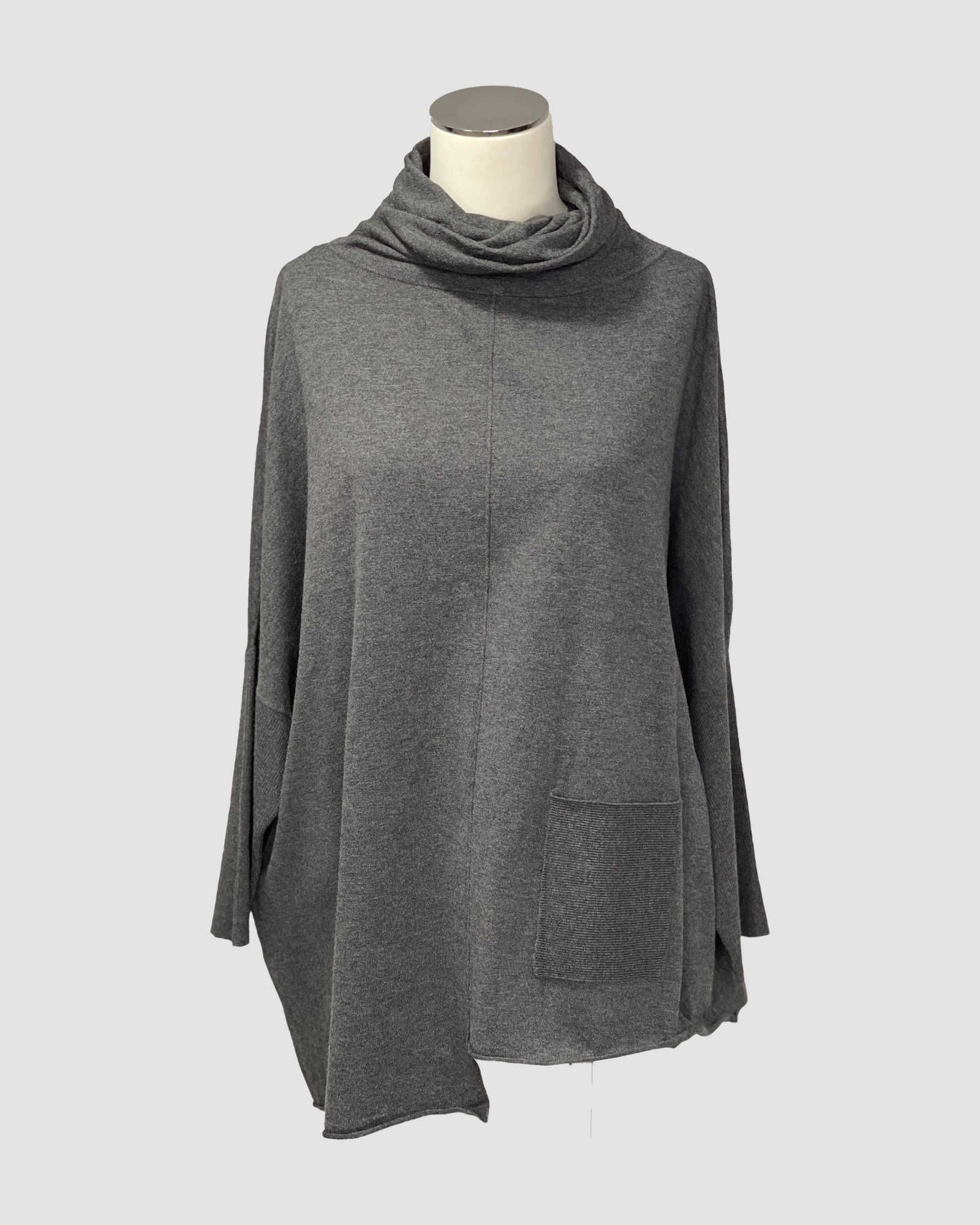 Poly Voly Pullover in Dark Charcoal