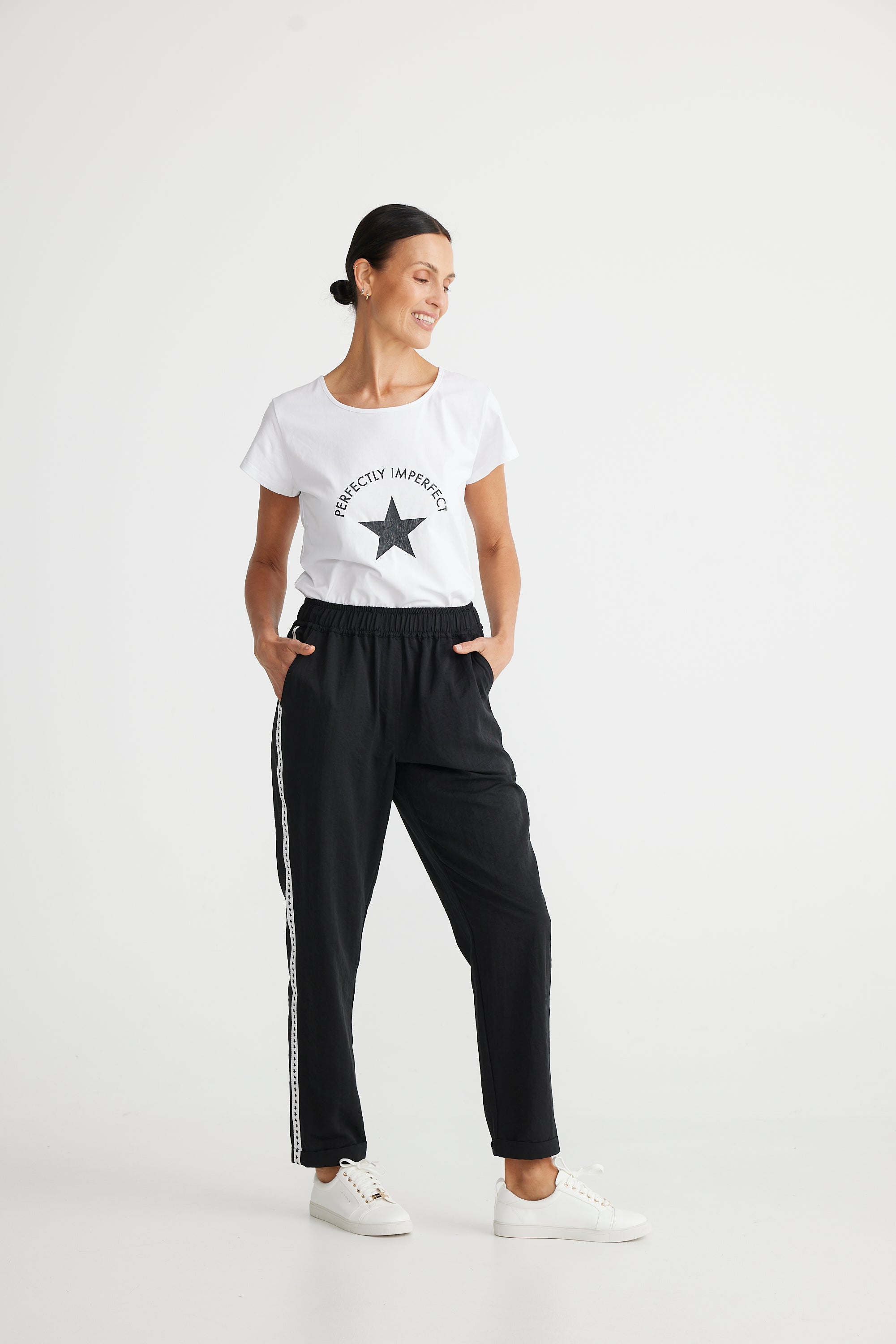 Miles Away Star Pant in Black