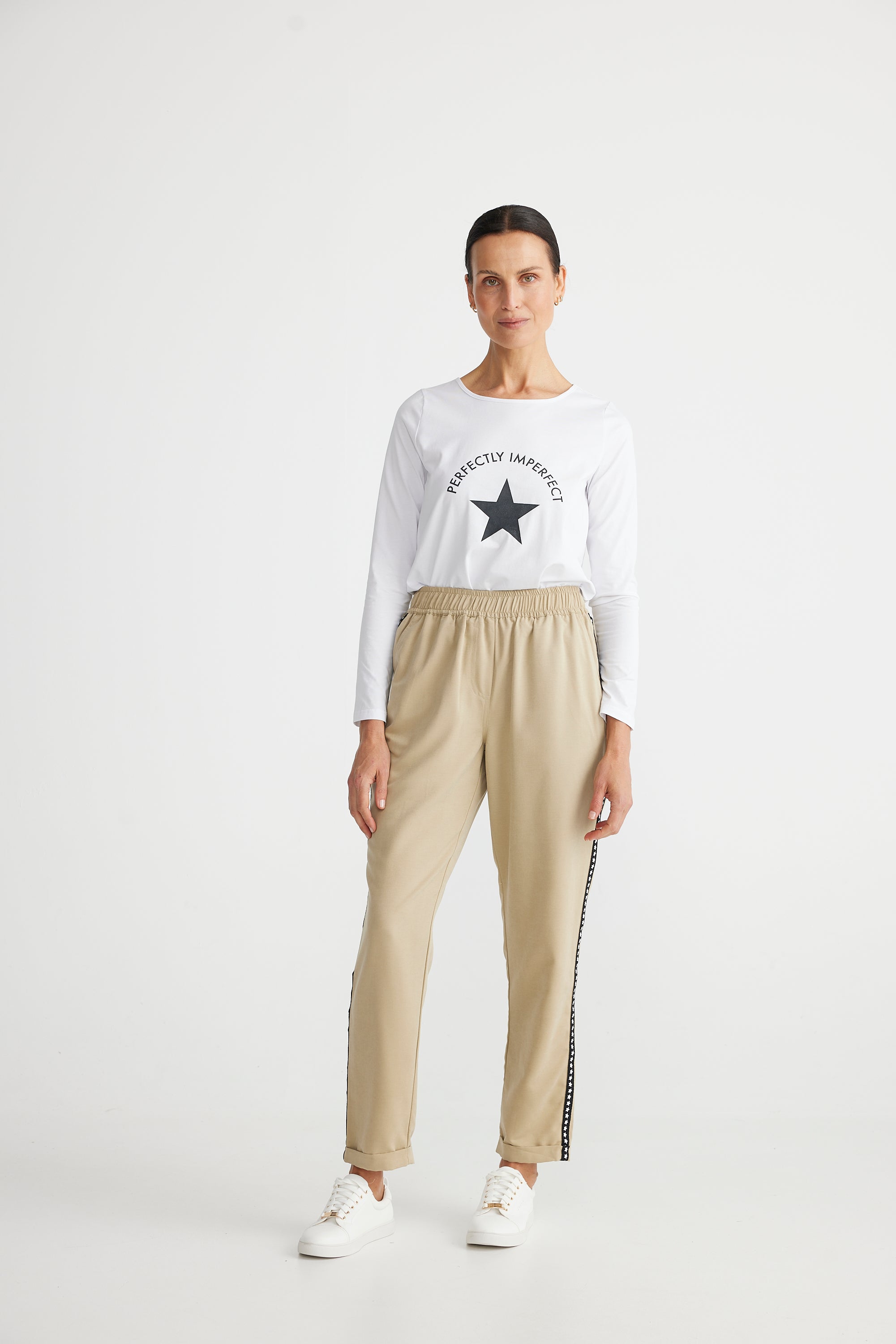 Miles Away Star Pant in Taupe