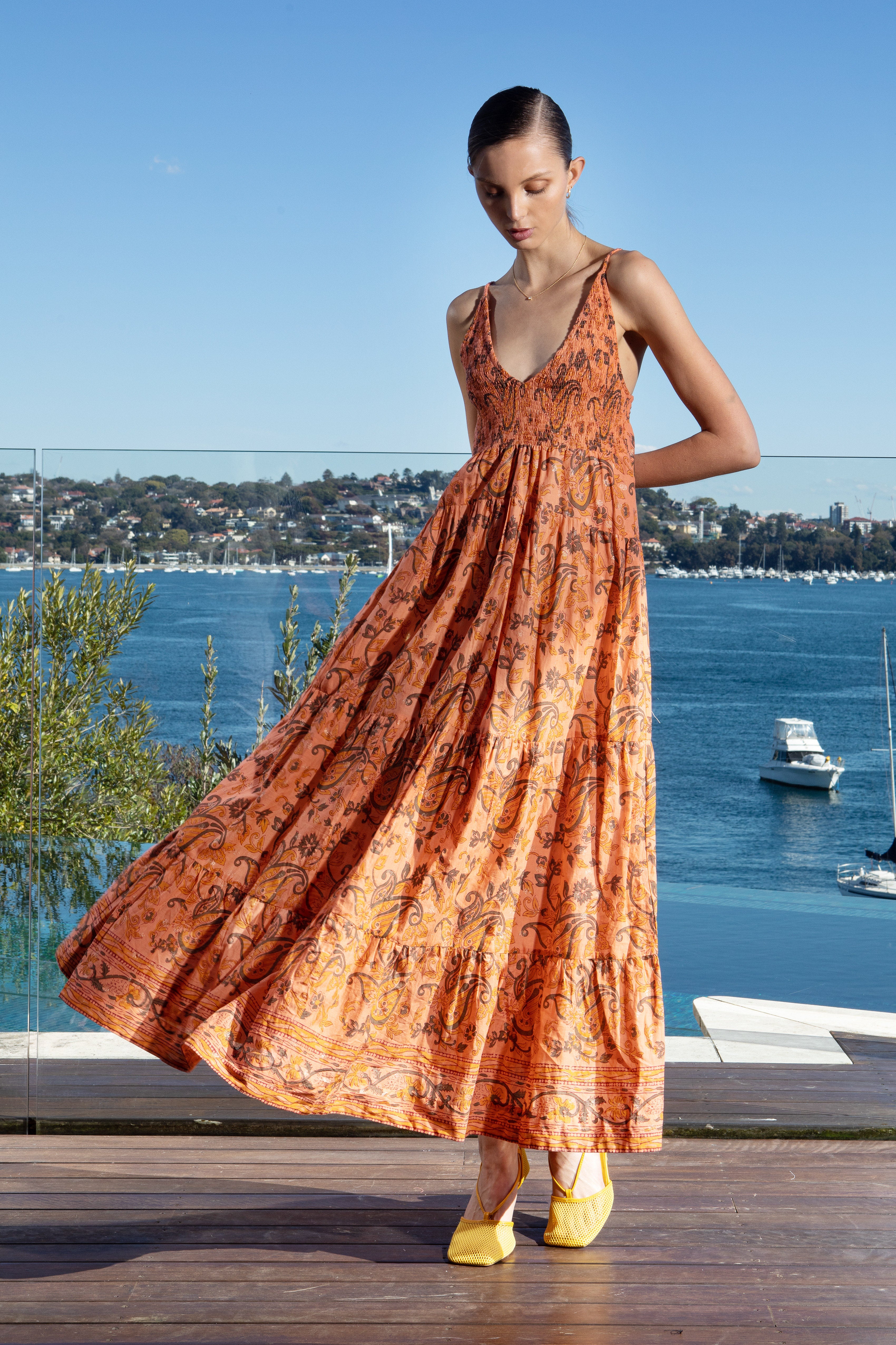 Cassidy Maxi in Spice Apricot