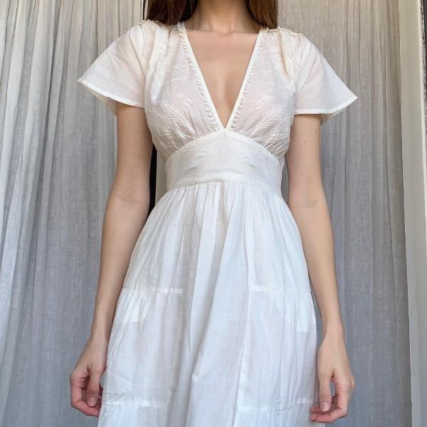 Camille Dress in White