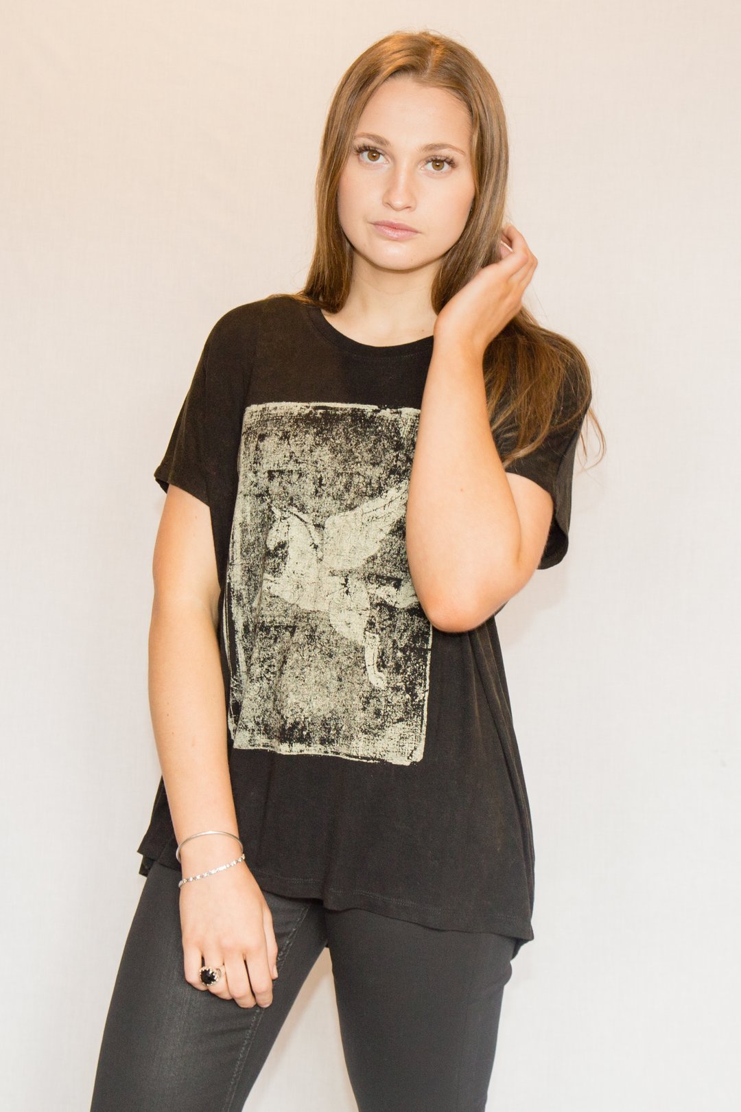 Cavallo Tee Shirt in Black