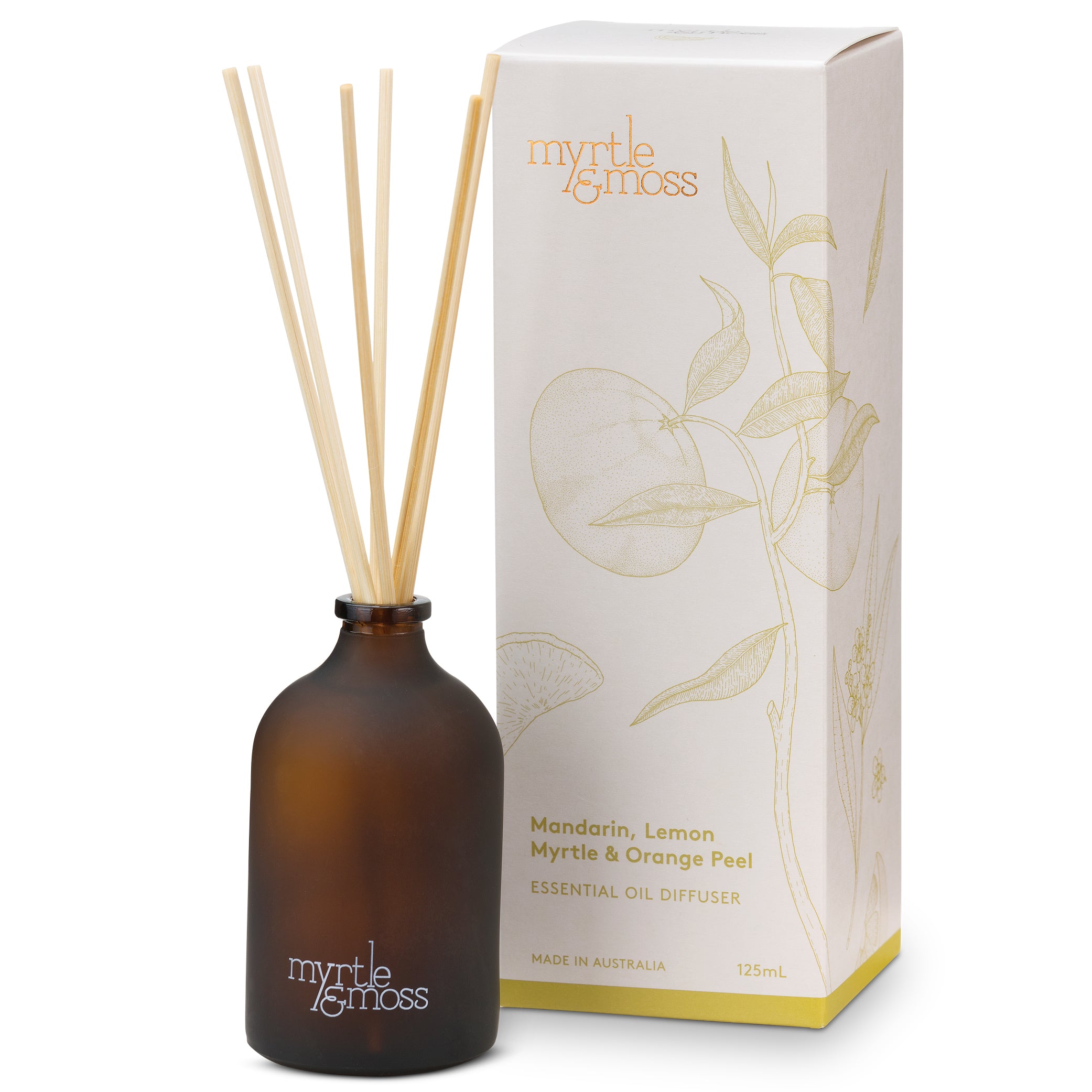 Mandarin, Lemon Myrtle & Orange Peel Essential Oil Diffuser