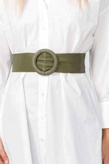 Indiana Belt in Olive Leather