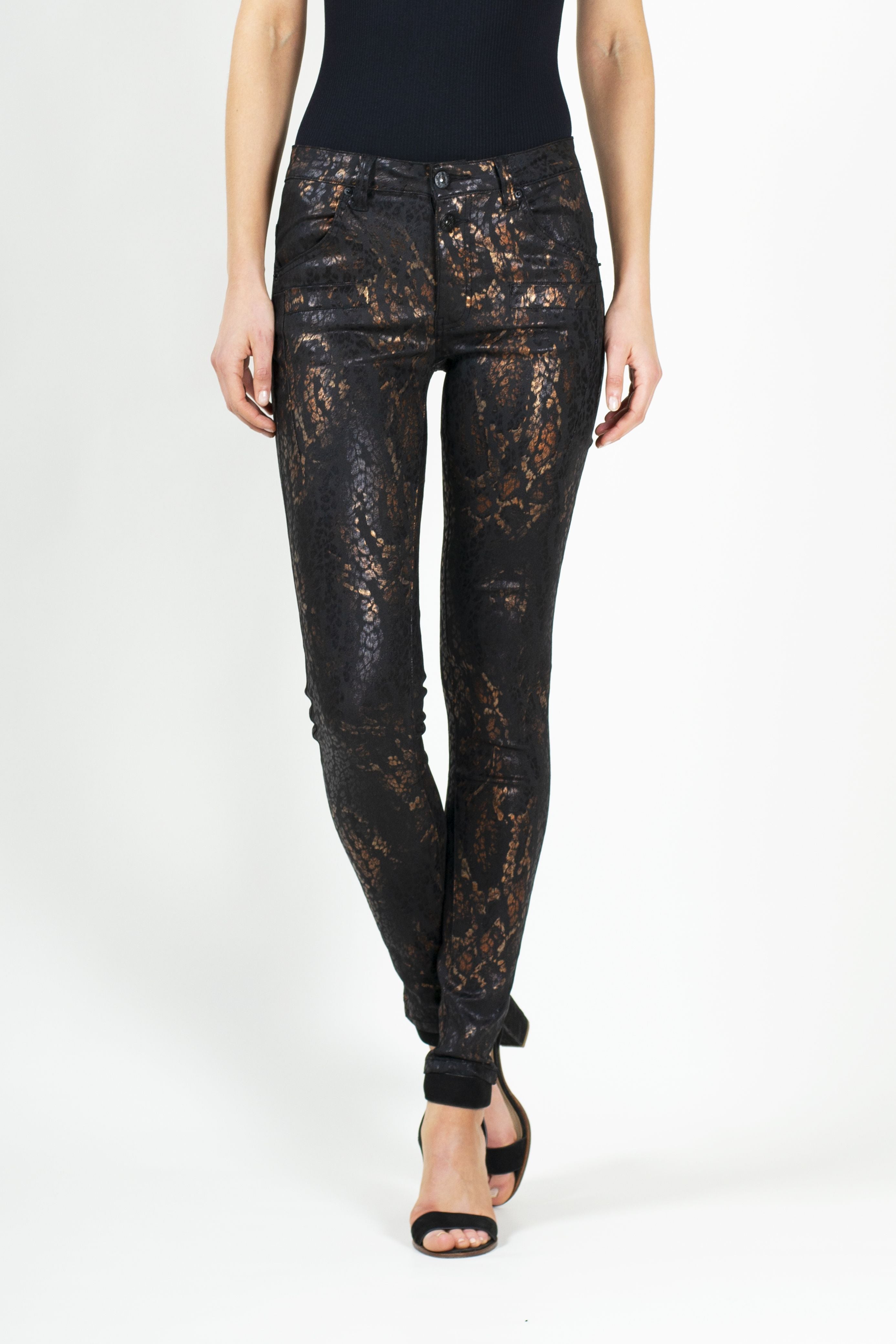 Daphne Pant Jean in Copper