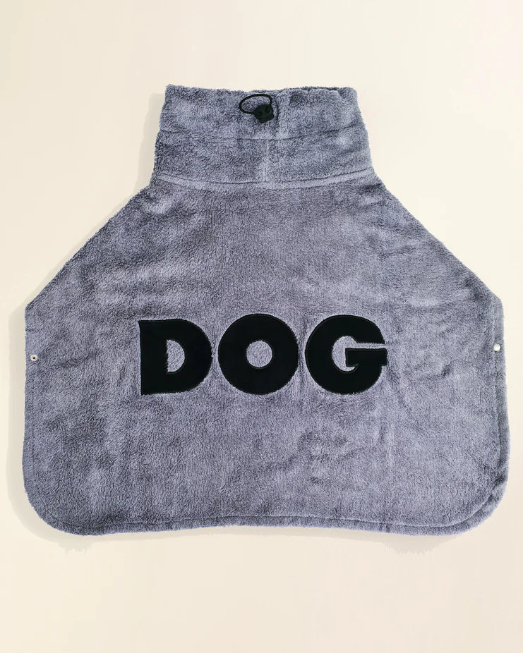 DOG Poncho Towel in Grey