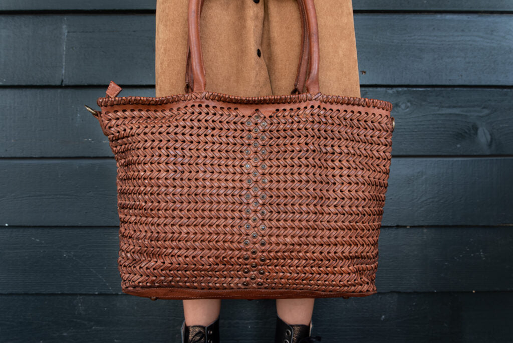 Holiday Tote in Tan