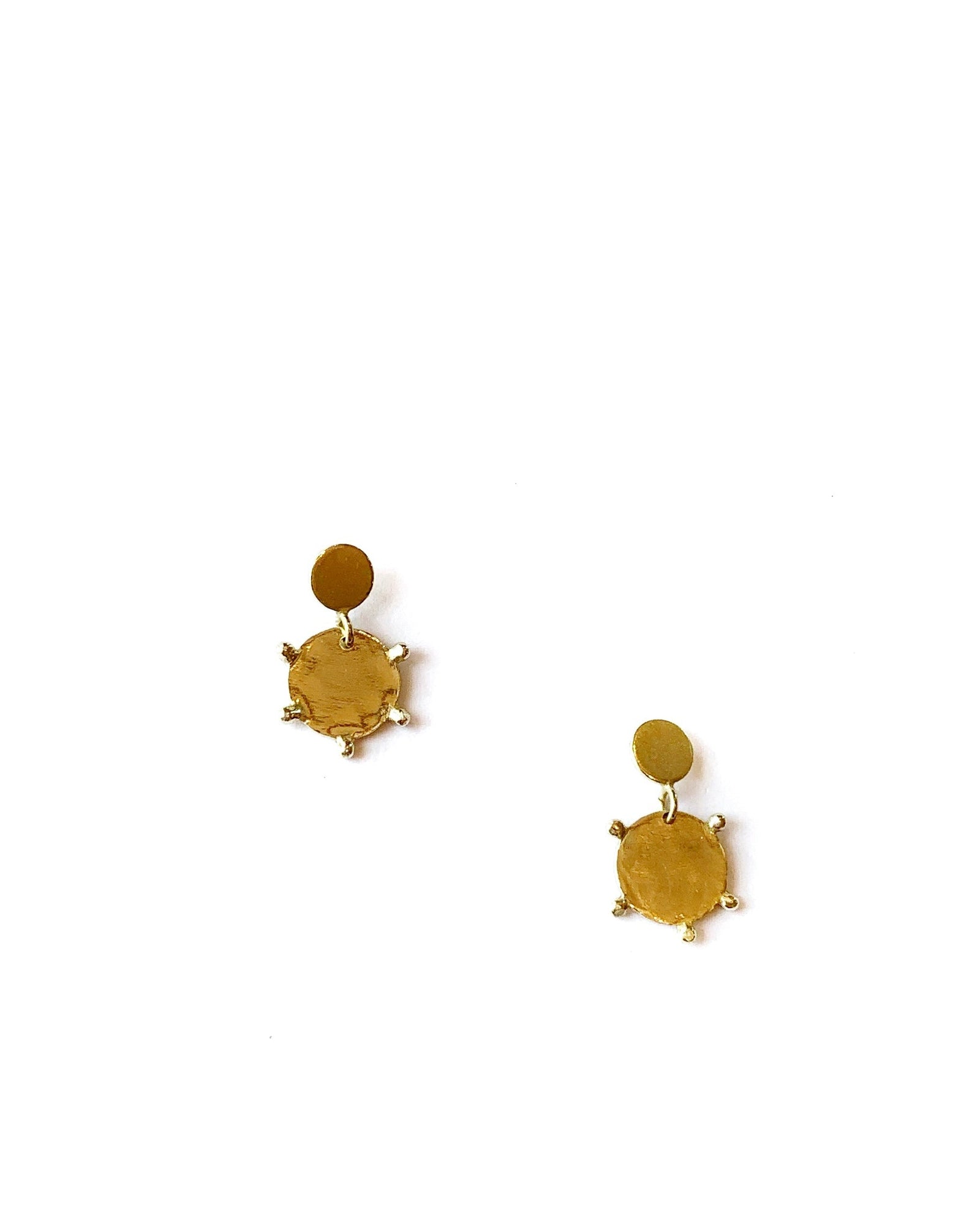 Gold Sun Earrings